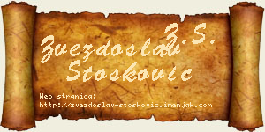Zvezdoslav Stošković vizit kartica